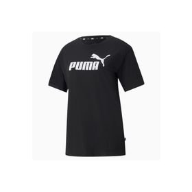 Puma 58686801 Siyah ESS Logo Boyfriend Tee Kadın T-shirt