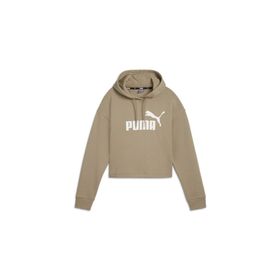 Puma 58686967 ESS Cropped Logo Bej Kadın Sweatshirt