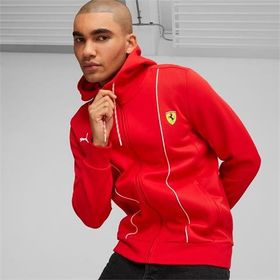Puma 62094202 Ferrari Race HDD Sweat Jacket Rosso Cors Kırmızı Erkek Sweatshirt