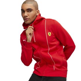 Puma 62094202 Ferrari Race HDD Sweat Jacket Rosso Cors Kırmızı Erkek Sweatshirt