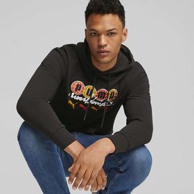 Puma 62264601 SWXP Worldwide Siyah Kapüşonlu Erkek Hoodie