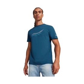 Puma 62375907 Mavi MAPF1 ESS Car Graphic TEE Günlük Erkek T-Shirt