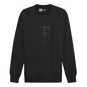 Puma 62380201 Siyah Ferrari Race Big Shield Crew Günlük Erkek Sweatshirt