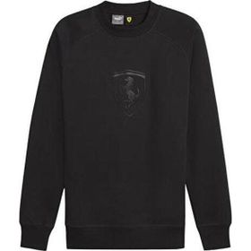 Puma 62380201 Siyah Ferrari Race Big Shield Crew Günlük Erkek Sweatshirt