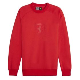 Puma 62380202 Kırmızı Ferrari Race Big Shield Crew Günlük Erkek Sweatshirt