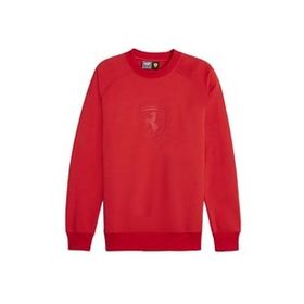Puma 62380202 Kırmızı Ferrari Race Big Shield Crew Günlük Erkek Sweatshirt