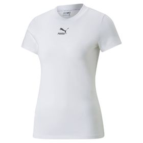 Puma 624226-02 Classics Beyaz XS Dar Kesim Kadın Tişört