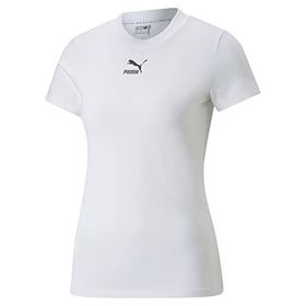 Puma 624226-02 Classics Beyaz XS Dar Kesim Kadın Tişört