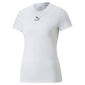 Puma 624226-02 Classics Beyaz XS Dar Kesim Kadın Tişört