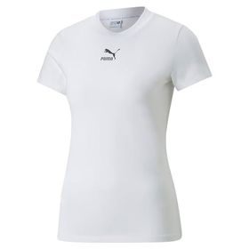 Puma 624226-02 Classics Beyaz XS Dar Kesim Kadın Tişört