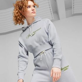 Puma 62427363 Classics+ Relaxed Hoodie Gri Günlük Kadın Sweatshirt