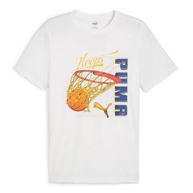 Puma 62480103 Swished Tee Erkek Basketbol Beyaz Erkek T-shirt