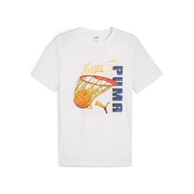 Puma 62480103 Swished Tee Erkek Basketbol Beyaz Erkek T-shirt