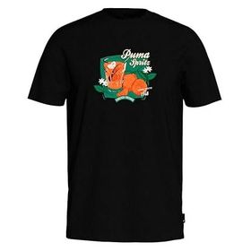Puma 62541401 Graphics Puma Spritz Tee Siyah Günlük Erkek T-shirt