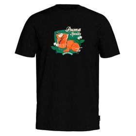 Puma 62541401 Graphics Puma Spritz Tee Siyah Günlük Erkek T-shirt