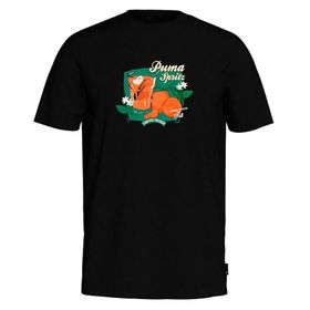 Puma 62541401 Graphics Puma Spritz Tee Siyah Günlük Erkek T-shirt