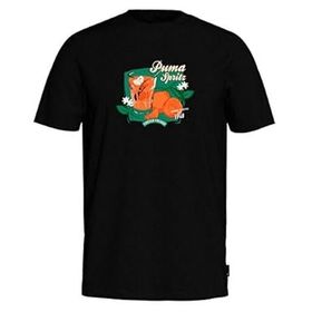 Puma 62541401 Graphics Puma Spritz Tee Siyah Günlük Erkek T-shirt