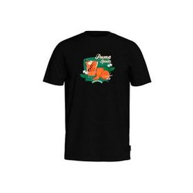 Puma 62541401 Graphics Puma Spritz Tee Siyah Günlük Erkek T-shirt