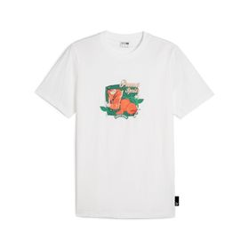 Puma 62541402 Beyaz Graphics Spritz TEE Günlük Erkek T-Shirt