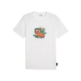 Puma 62541402 Beyaz Graphics Spritz TEE Günlük Erkek T-Shirt