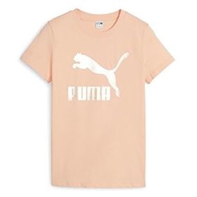 Puma 62559745 Classics Shiny Logo Tee Krem Günlük Kadın T-shirt