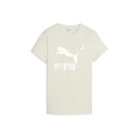 Puma 62559787 Classics Shiny Logo Tee Bej Günlük Kadın T-shirt