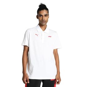 Puma 62585202 F1 Ess Logo Polo Beyaz Polo Yaka Günlük Erkek T-shirt
