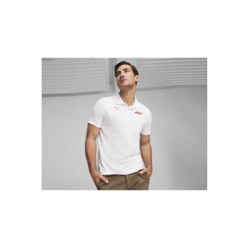 Puma 62585202 F1 Ess Logo Polo Beyaz Polo Yaka Günlük Erkek T-shirt
