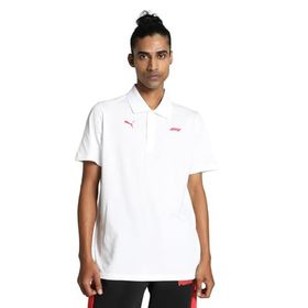 Puma 62585202 F1 Ess Logo Polo Beyaz Polo Yaka Günlük Erkek T-shirt