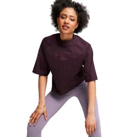 Puma 62655444 Classics + Oversized Pembe Günlük Stil Kadın T-Shirt