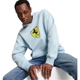 Puma 62705406 Ferrari Race Bigshield Mavi Günlük Stil Erkek Sweatshirt