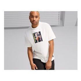 Puma 62715301 Banned From Tv Ss Tee Basketbol Beyaz Erkek T-shirt