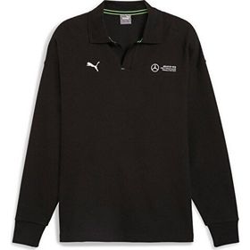 Puma 62733901 MAPF1 Longsleeve Polo Siyah Günlük Uzun Kollu Polo Erkek T-Shirt