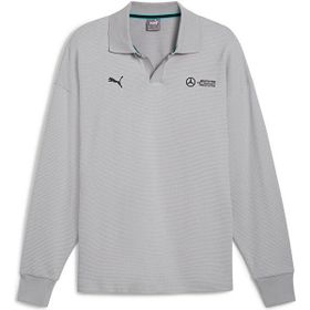 Puma 62733902 MAPF1 Longsleeve Polo Gri Günlük Uzun Kollu Polo Erkek T-Shirt