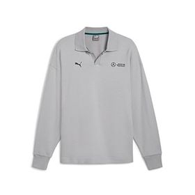 Puma 62733902 MAPF1 Longsleeve Polo Gri Günlük Uzun Kollu Polo Erkek T-Shirt