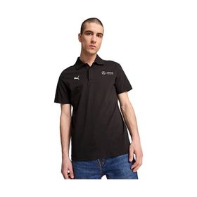 Puma 62735201 MapF1 Ess Siyah Polo Yaka Günlük Erkek T-shirt