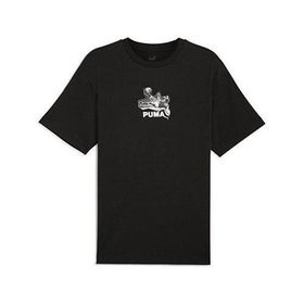 Puma 62800501 Siyah Graphics Bicycle Kick Tee Günlük Erkek T-Shirt