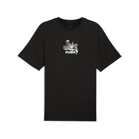 Puma 62800501 Siyah Graphics Bicycle Kick Tee Günlük Erkek T-Shirt