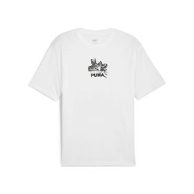 Puma 62800502 Graphics Bicycle Kick Tee Beyaz Erkek T-shirt