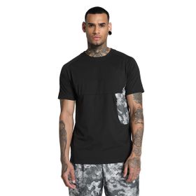 Puma 628047-01 Siyah Tech Allover Print Erkek T-Shirt