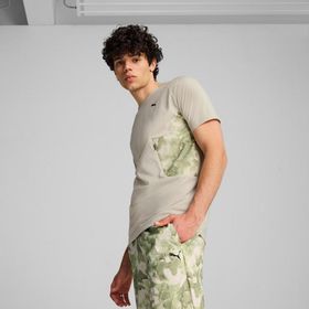 Puma 628047-68 Bej Tech Allovert Print Erkek T-Shirt