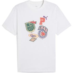 Puma 629628-02 Beyaz Wardrobe Ess Graphic Tee Erkek T-shirt