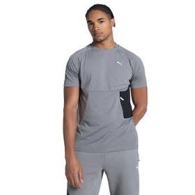 Puma 62967379 Tech Pocket Gri Günlük Stil Erkek T-Shirt