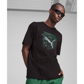 Puma 630099-01 Siyah X TMNT Graphic Erkek T-Shirt