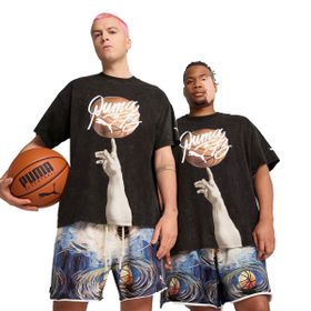 Puma 63047501 Dylan Exhibit Siyah Basketbol Erkek T-Shirt