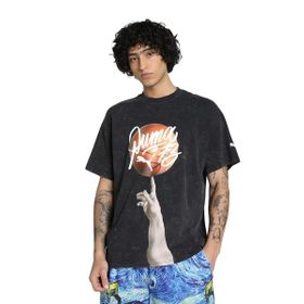 Puma 63047501 Dylan Exhibit Siyah Basketbol Erkek T-Shirt