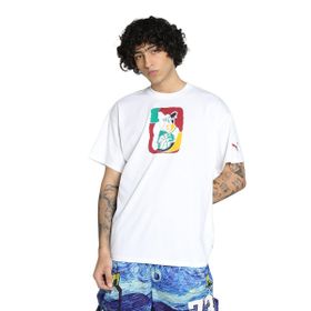 Puma 63067301 Dylan Exhibit IV Beyaz Basketbol Erkek T-Shirt
