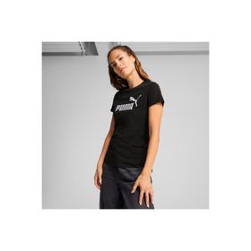 Puma 631536-01 Essentials Kadın Siyah Tişört