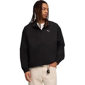 Puma 632101-01 Siyah Tech Half-Zip Crew Erkek Sweatshirt