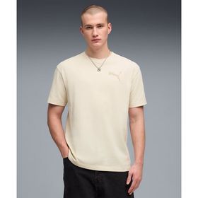 Puma 634391-87 Bej Essentials Elevated Cat Logo Erkek Tişört